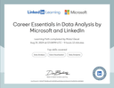 Career Essentials in Data Analysis by Microsoft and LinkedIn logo