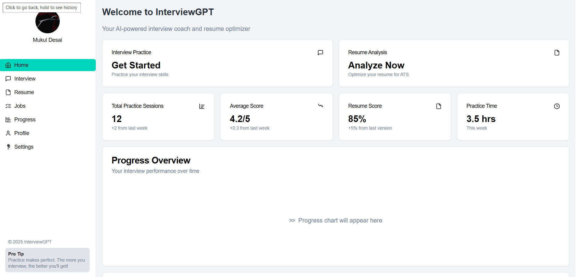 InterviewGPT – Generative Preparation Trainer